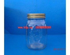 果醬玻璃瓶，廣口玻璃瓶，雕花玻璃瓶，出口玻璃罐，外翻邊馬口鐵蓋