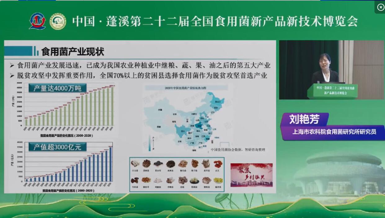 食藥用菌加工關鍵技術創新研究及應用-劉艷芳